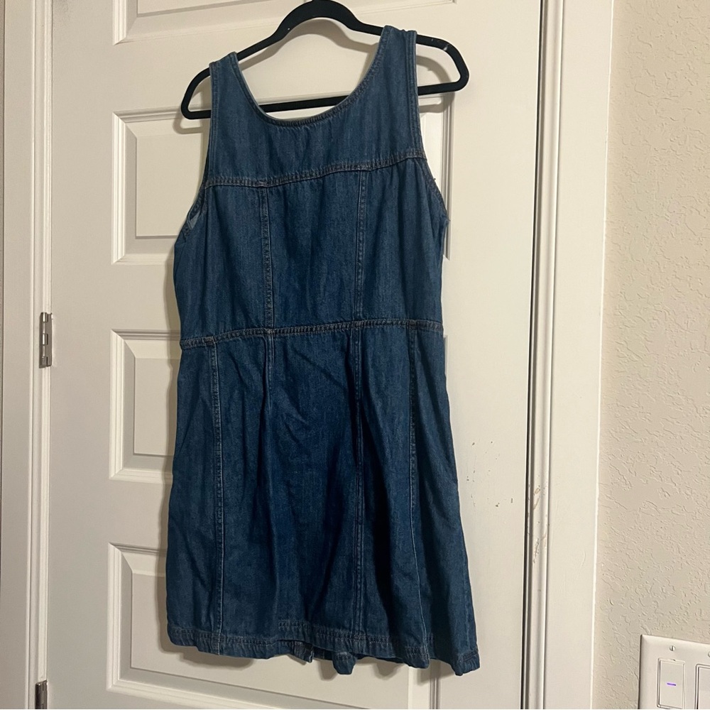 Casual Blue Denim Mini Dress - Picture 5 of 5
